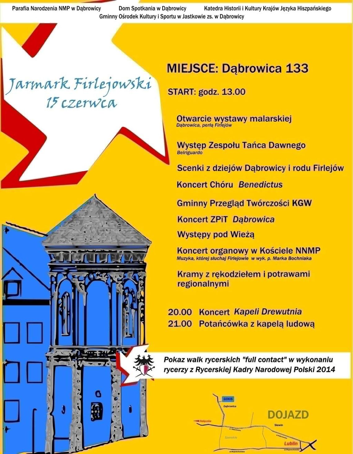 Dąbrowica: Pokazy rycerskie na Jarmarku Firlejowskim