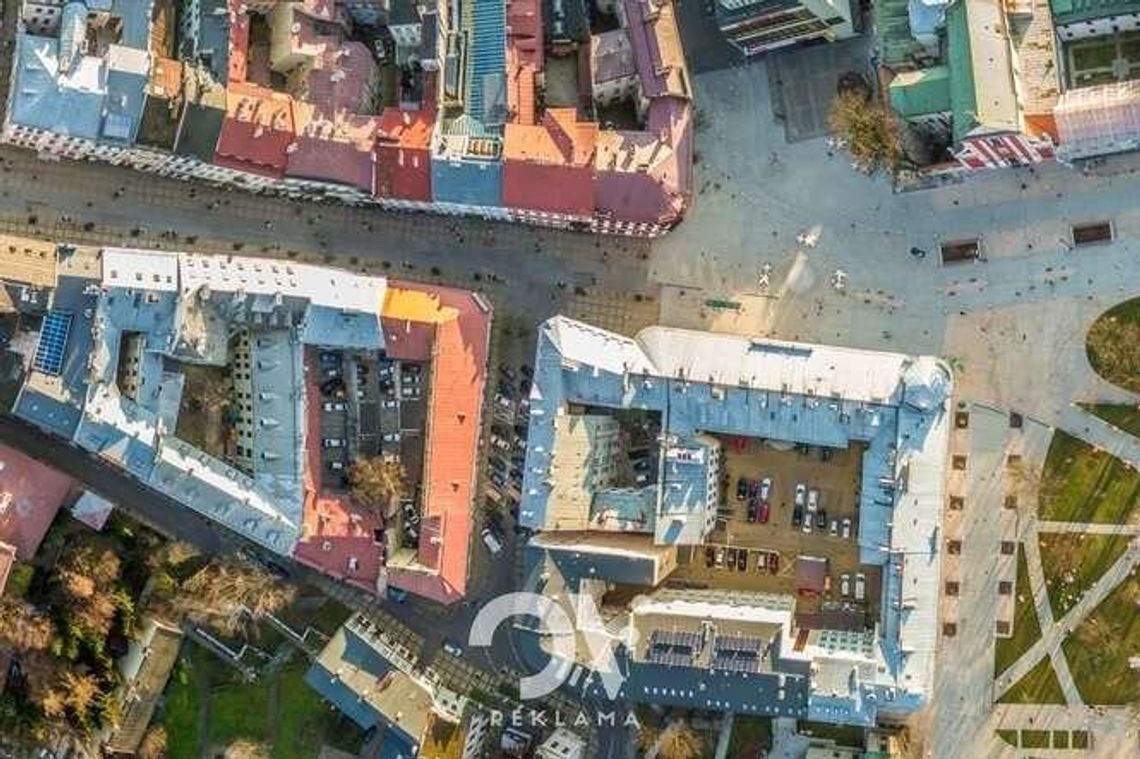 Deptak i plac Litewski. Ogromna panorama centrum Lublina z drona