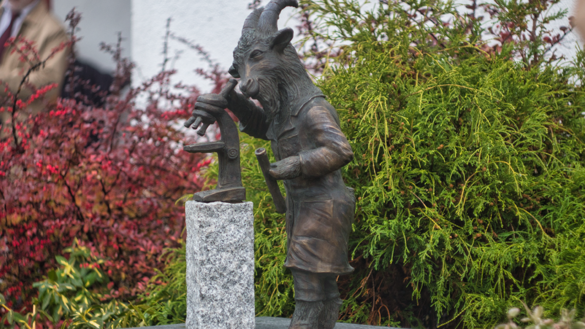 Diagnosta z mikroskopem - koziołek-badacz pojawił się w Lublinie Diagnosta z mikroskopem - koziołek-badacz pojawił się w Lublinie