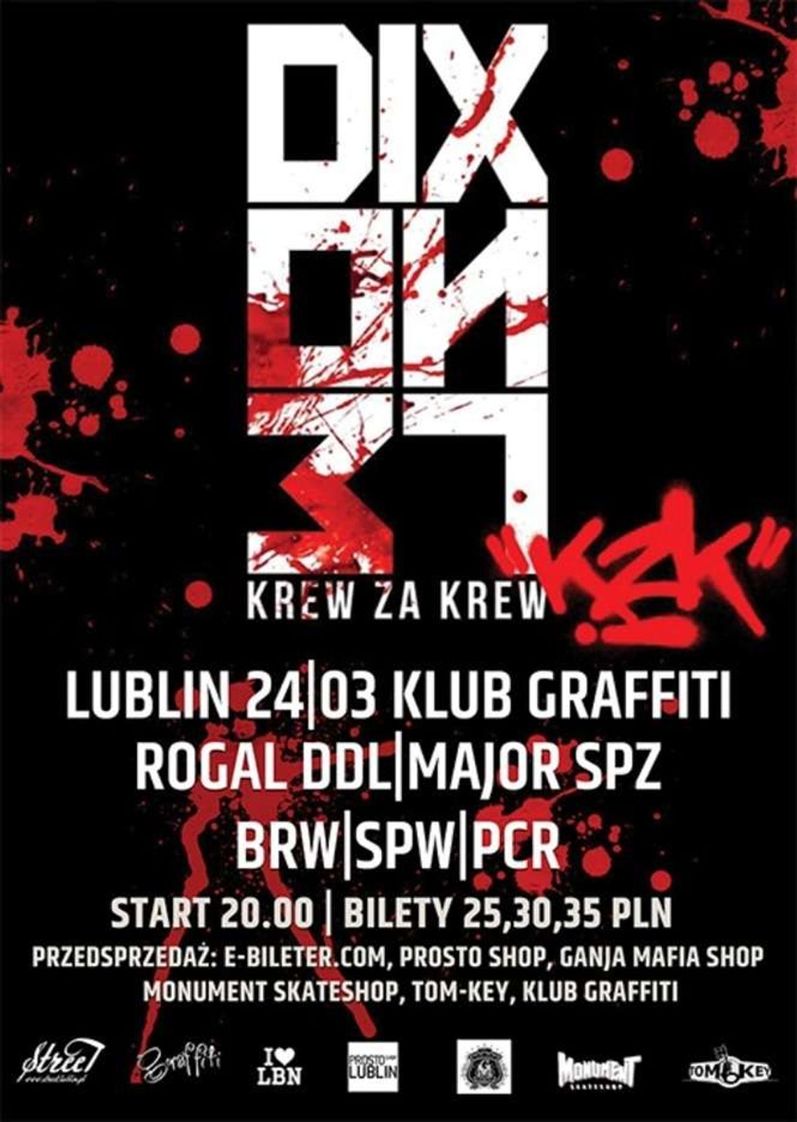 Dixon37 KZK, Rogal DDL - koncert w Graffiti