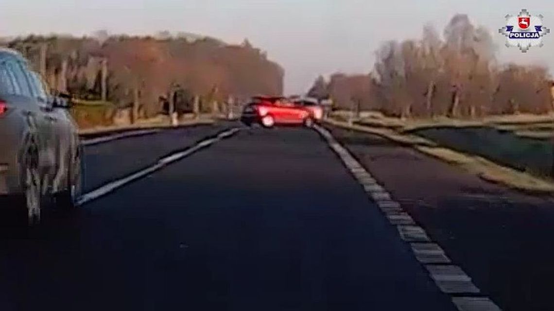 DK17. Chciała wyprzedzać, o mało nie skończyło się to tragedią [wideo]