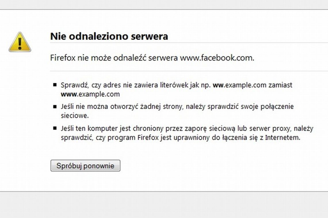 Dlaczego Facebook nie działa? Awaria portalu Dlaczego Facebook nie działa? Awaria portalu