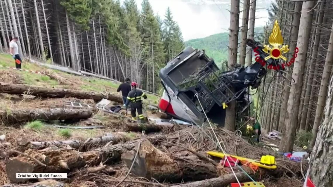 Do 14 wzrosła liczba ofiar zerwania się kolejki górskiej we Włoszech