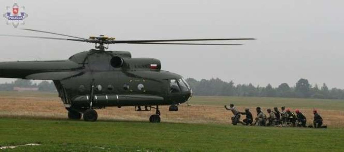 Do Lublina przyjechali antyterroryści z całej Polski. Akcja ze śmigłowcem