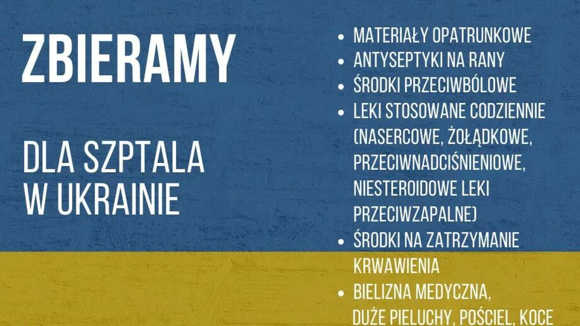 Do ukraińskich szpitali z Lublina pojedzie pomoc medyczna. Sprawdź jak wesprzeć akcje Do ukraińskich szpitali z Lublina pojedzie pomoc medyczna. Sprawdź jak wesprzeć akcje
