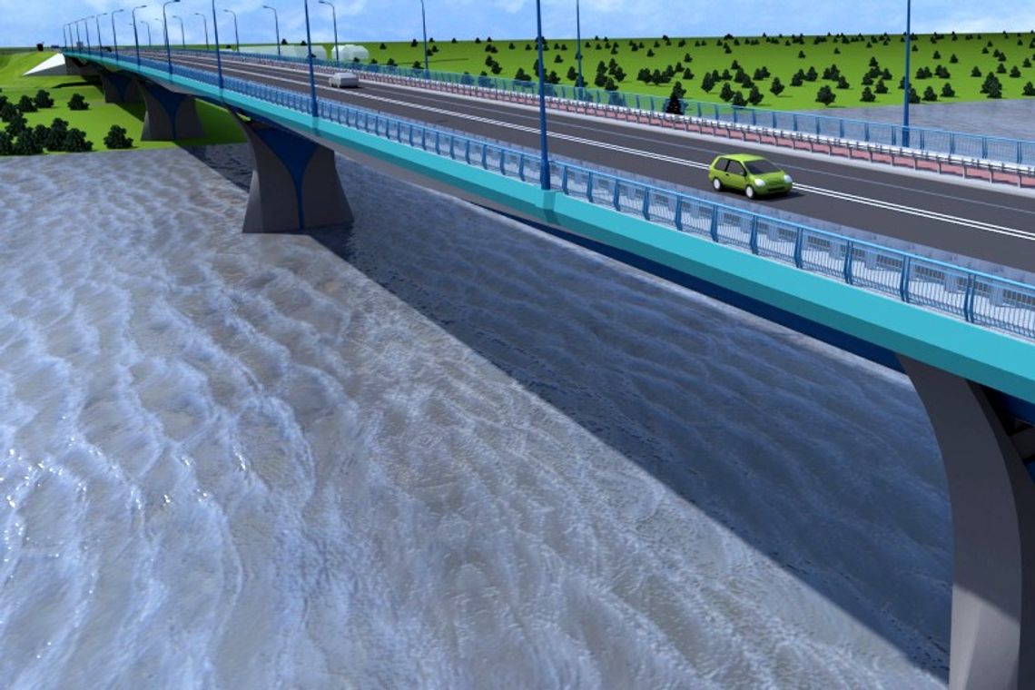 Dodatkowe 70 mln zł na most na Wiśle w Kamieniu (wizualizacje)