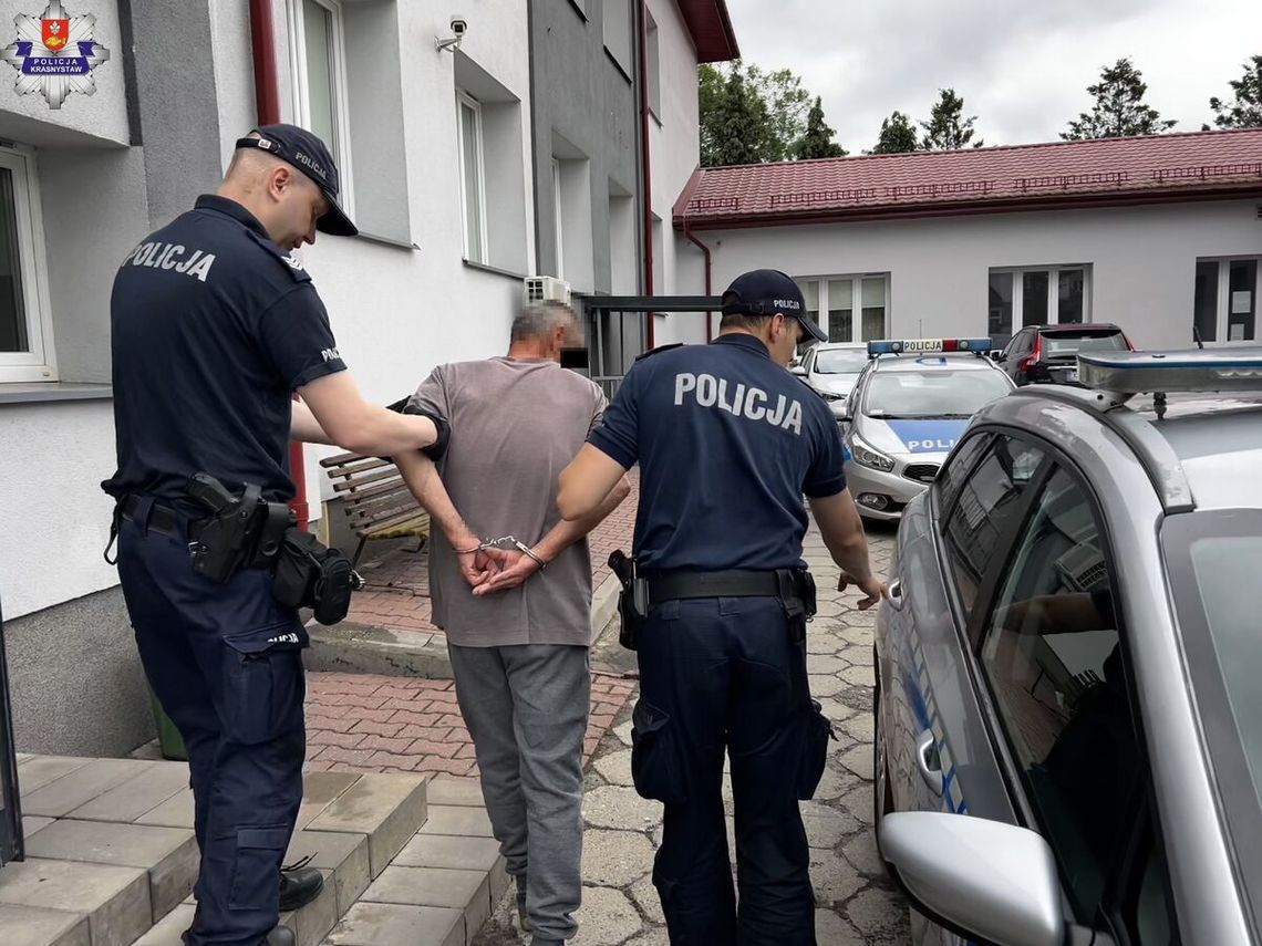 Domowy koszmar zakończony aresztem. 57-latek z gminy Kraśniczyn podejrzany o znęcanie się nad rodziną Policja Krasnystaw