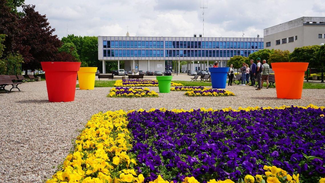 Donice stanęły na placu "Mają wprowadzać życie" Donice stanęły na placu "Mają wprowadzać życie"