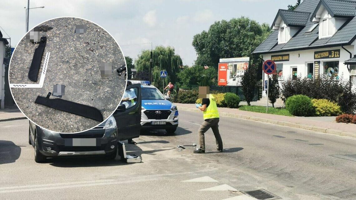 Doprowadzili go w kaftanie i specjalnym kasku. Zarzuty za atak maczetą