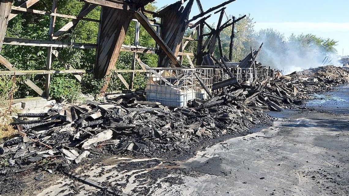 Dorohusk. Pożar magazynu ze zbożem. 270 tys. złotych strat