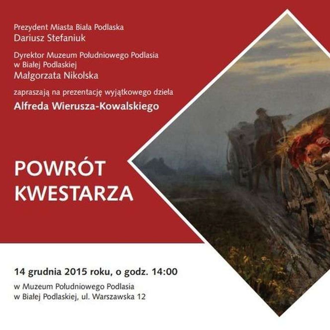 Dostali 125 tys. zł dofinansowania i kupili obraz. "Będzie najcenniejszy w kolekcji"