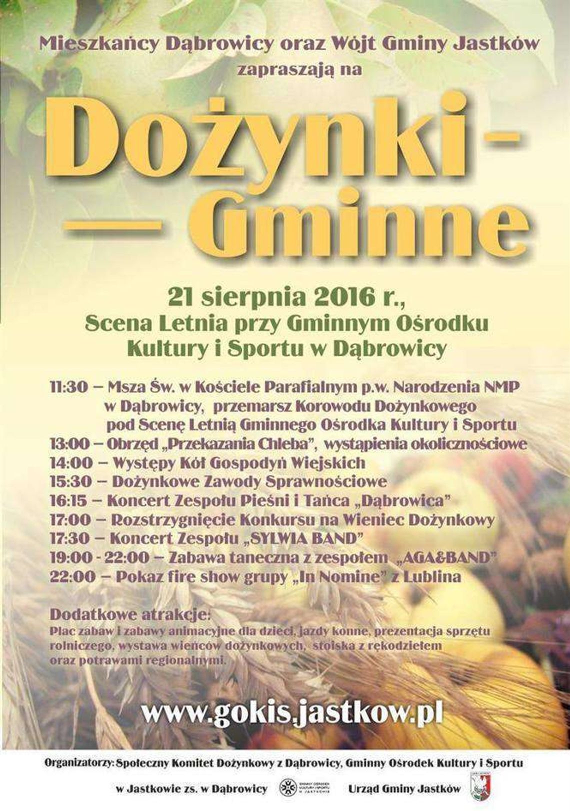 Dożynki gminne w Dąbrowicy