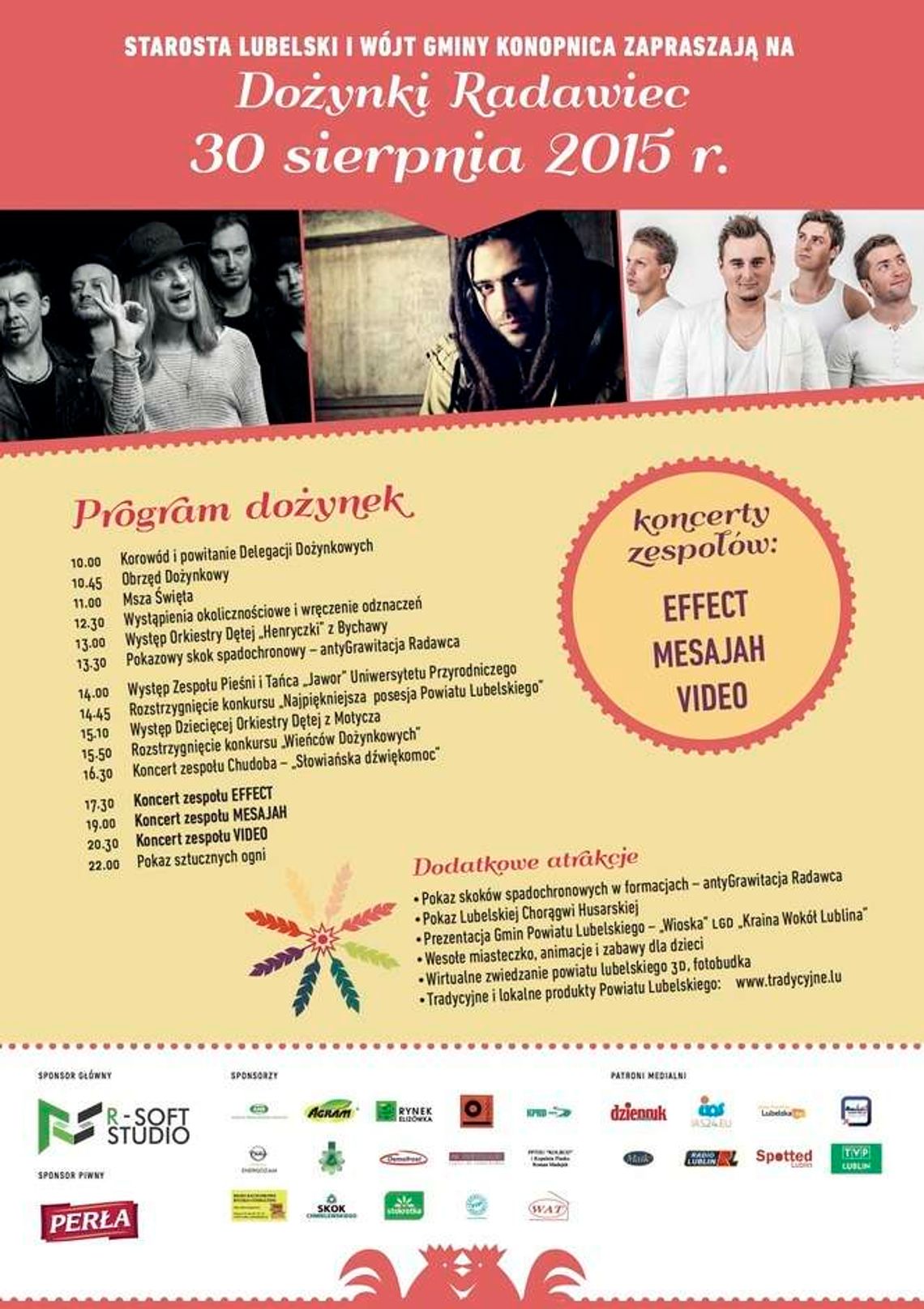  Dożynki na lotnisku w Radawcu. Video, Mesajah i Effect