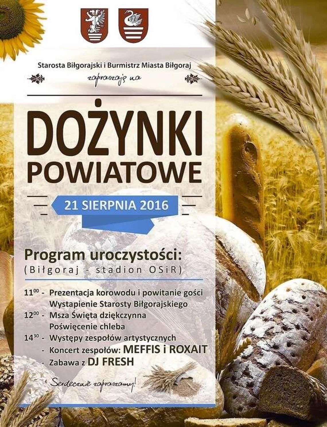 Dożynki powiatu biłgorajskiego - program Dożynki powiatu biłgorajskiego - program