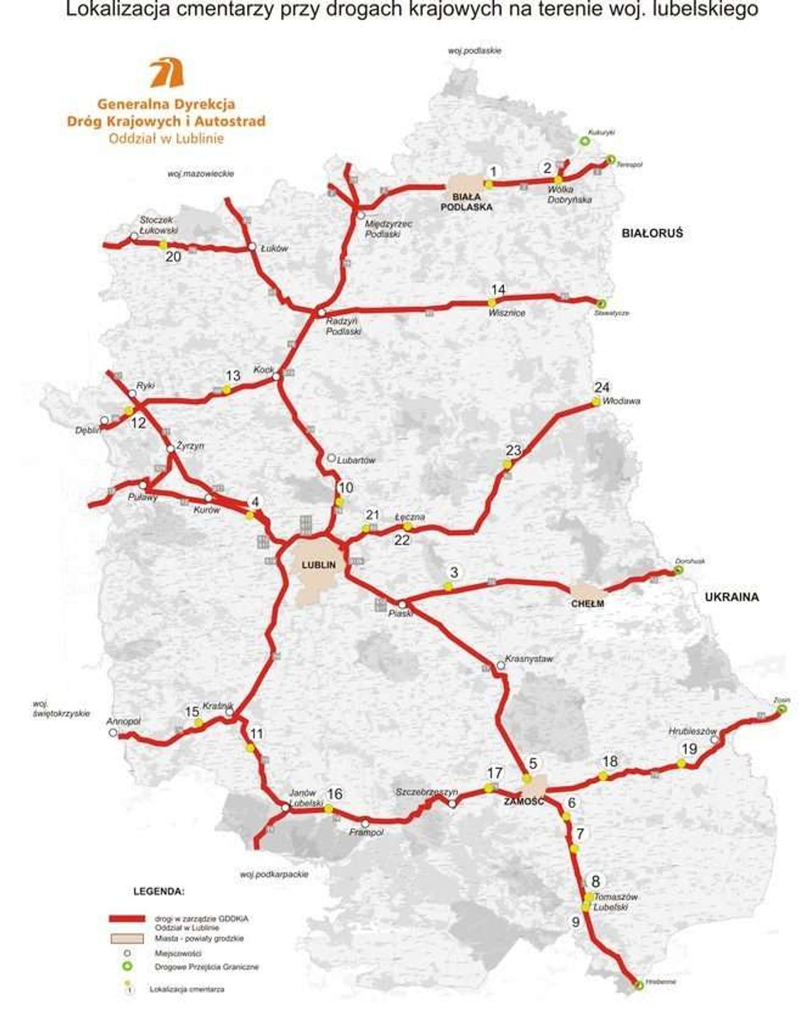 Drogi krajowe: Zmiany przy cmentarzach