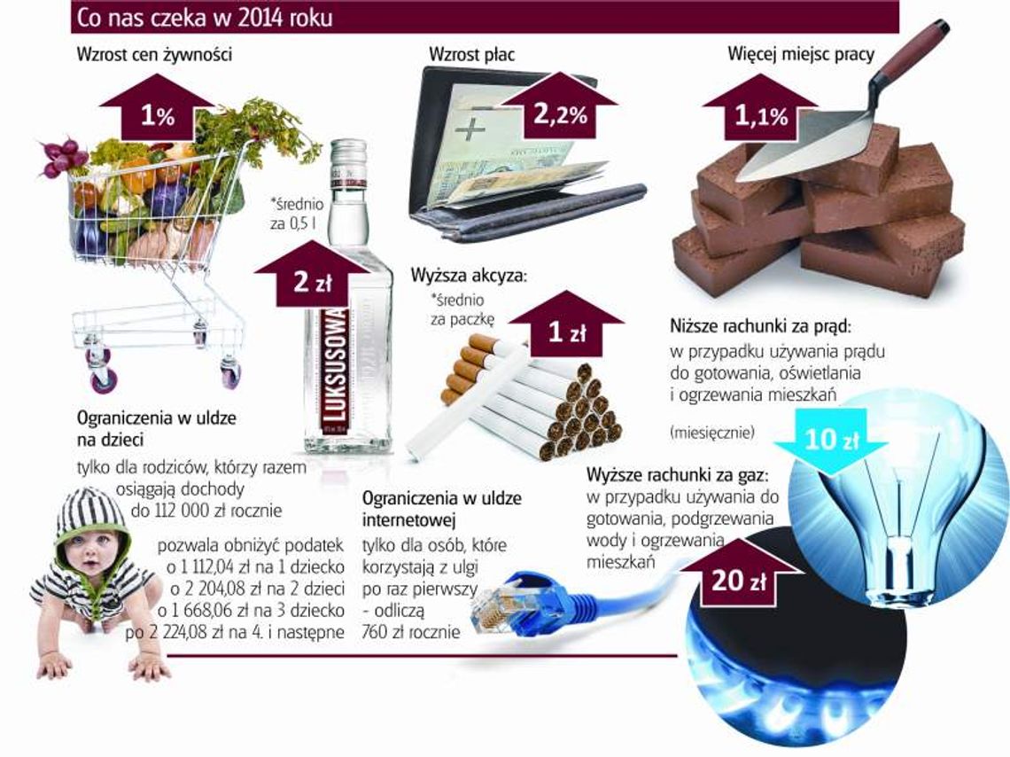 Droższy gaz, tańszy prąd. Jakie podwyżki czekają nas w 2014 roku?