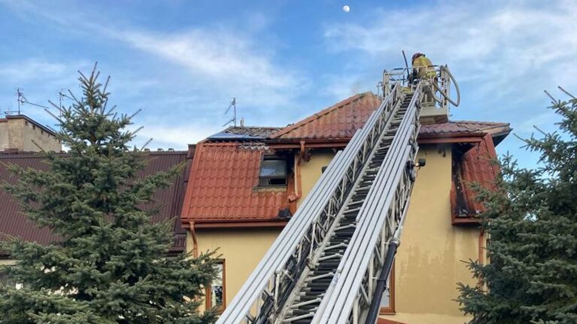 Duże straty po pożarze domu w Lublinie