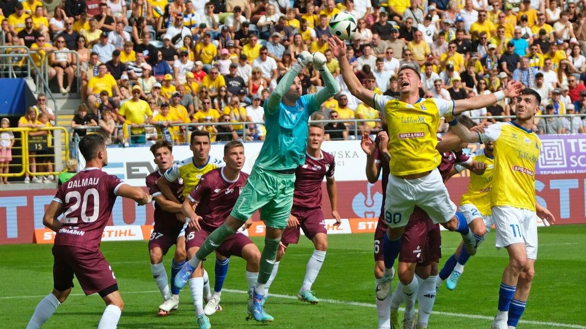 Dwa nieuznane gole i tylko jeden punkt Motoru Lublin w meczu z Koroną Kielce [zobacz bramki]