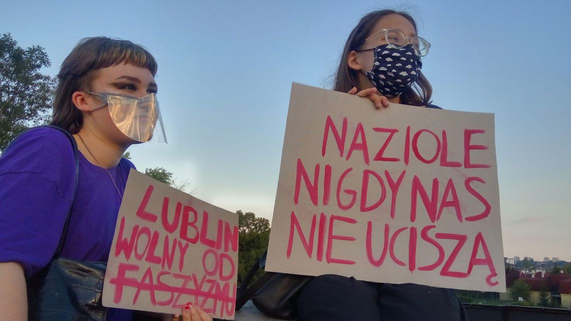 Dwa przeciwne sobie zgromadzenia w Lublinie. Lewica na górze, narodowcy na dole [zdjęcia, wideo]