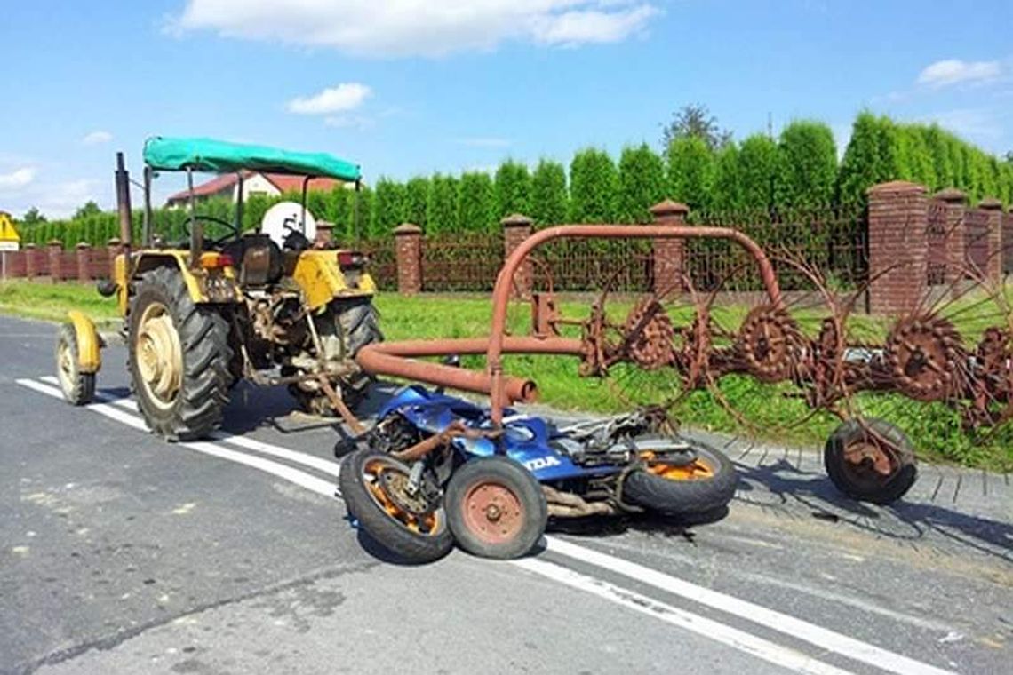 Dwa wypadki z udziałem motocyklistów. Żaden z ich winy