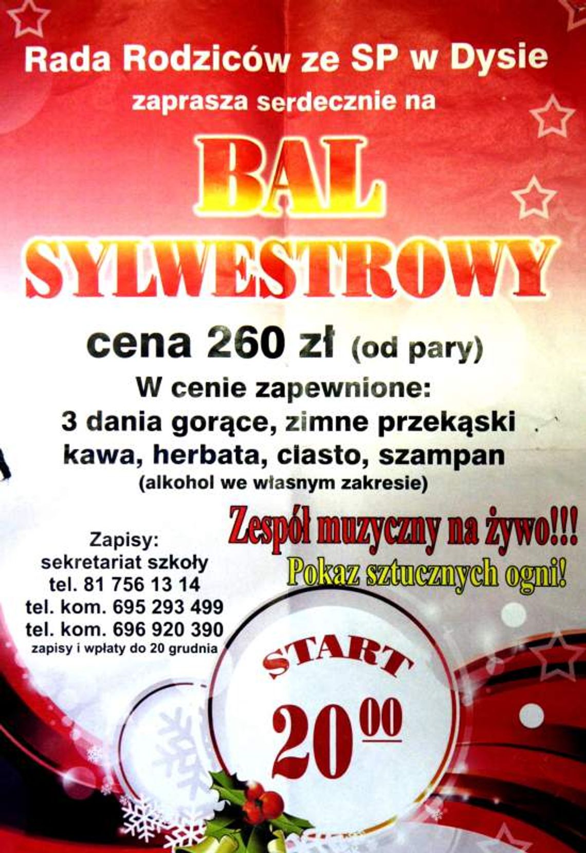 Dyrektor zaprasza na zabawę do szkoły. Z własnym alkoholem