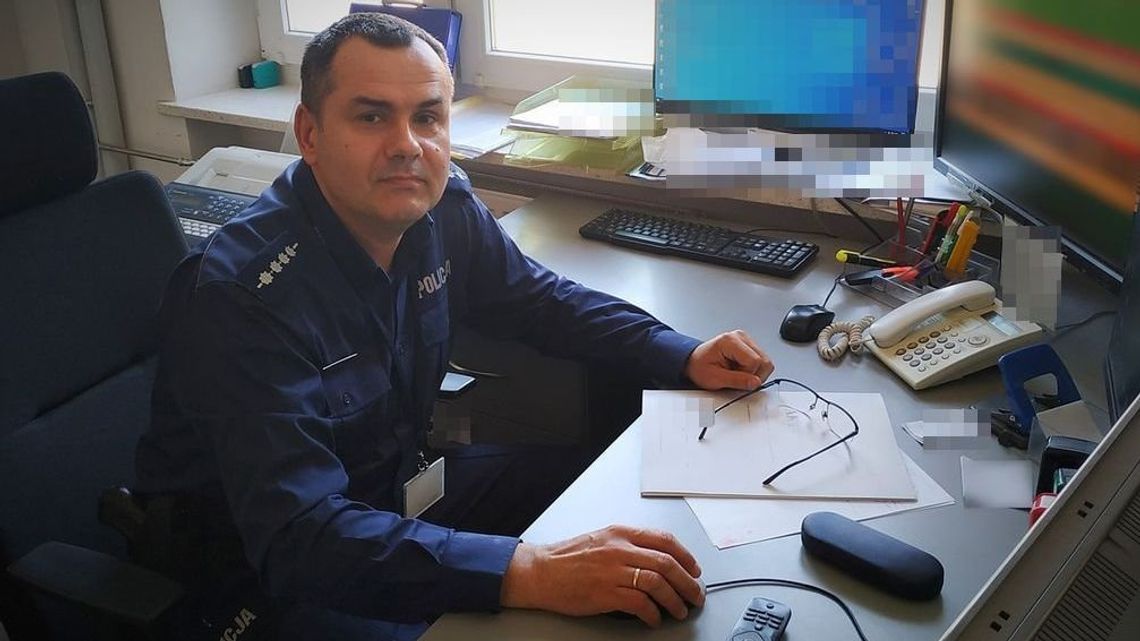 Dyżurny komendy w Krasnymstawie uratował życie desperata 