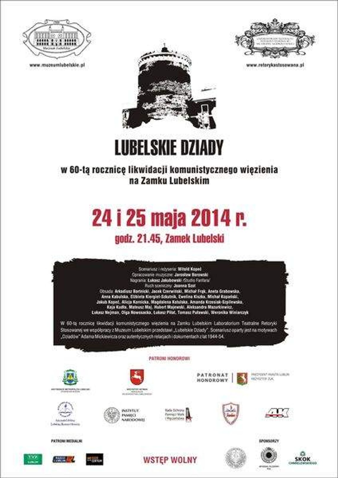 "Dziady" na dziedzińcu Zamku Lubelskiego