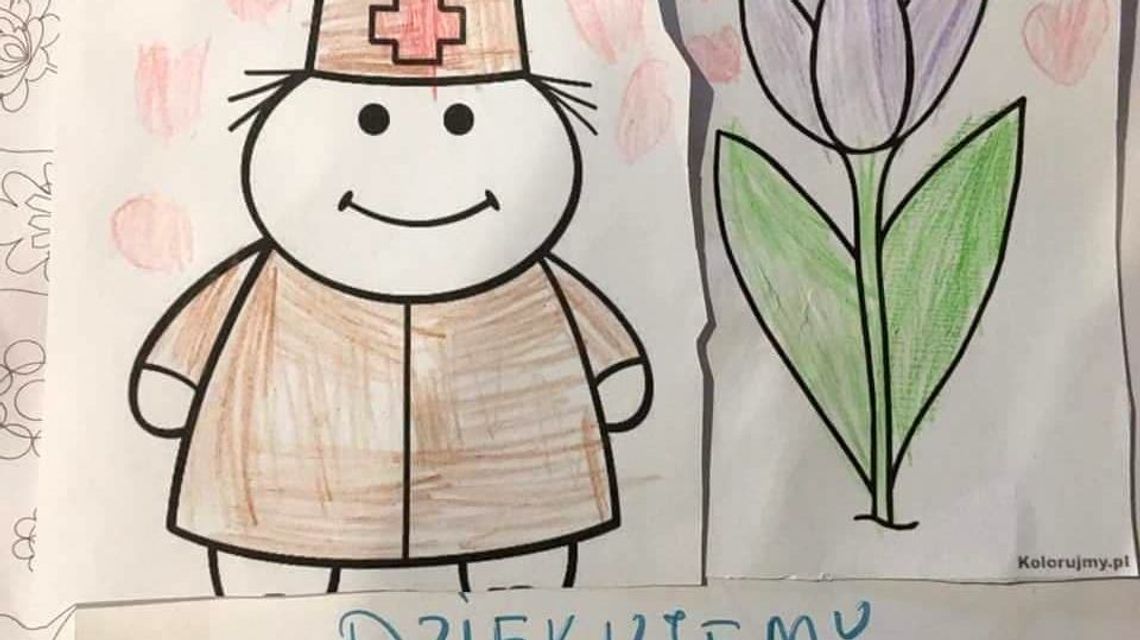 Dzieci rysują medykom ze szpitala zakaźnego w Puławach. "Dla nas jesteście bohaterami" Dzieci rysują medykom ze szpitala zakaźnego w Puławach. "Dla nas jesteście bohaterami"