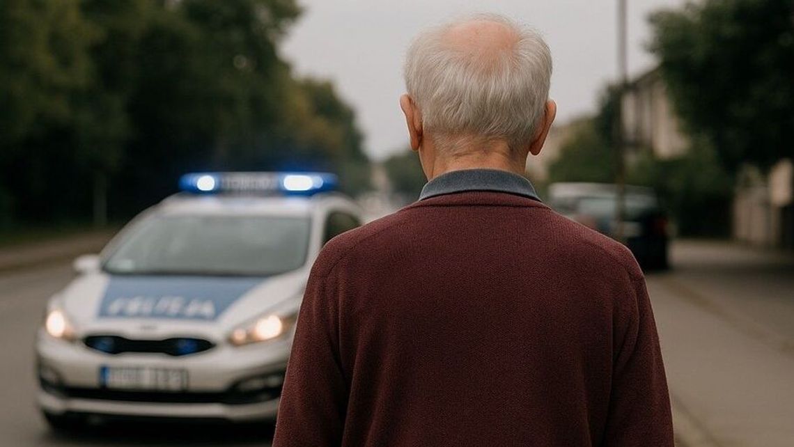 Dzięki reakcji kierowcy odnaleziono zagubionego 73-latka w Lubartowie