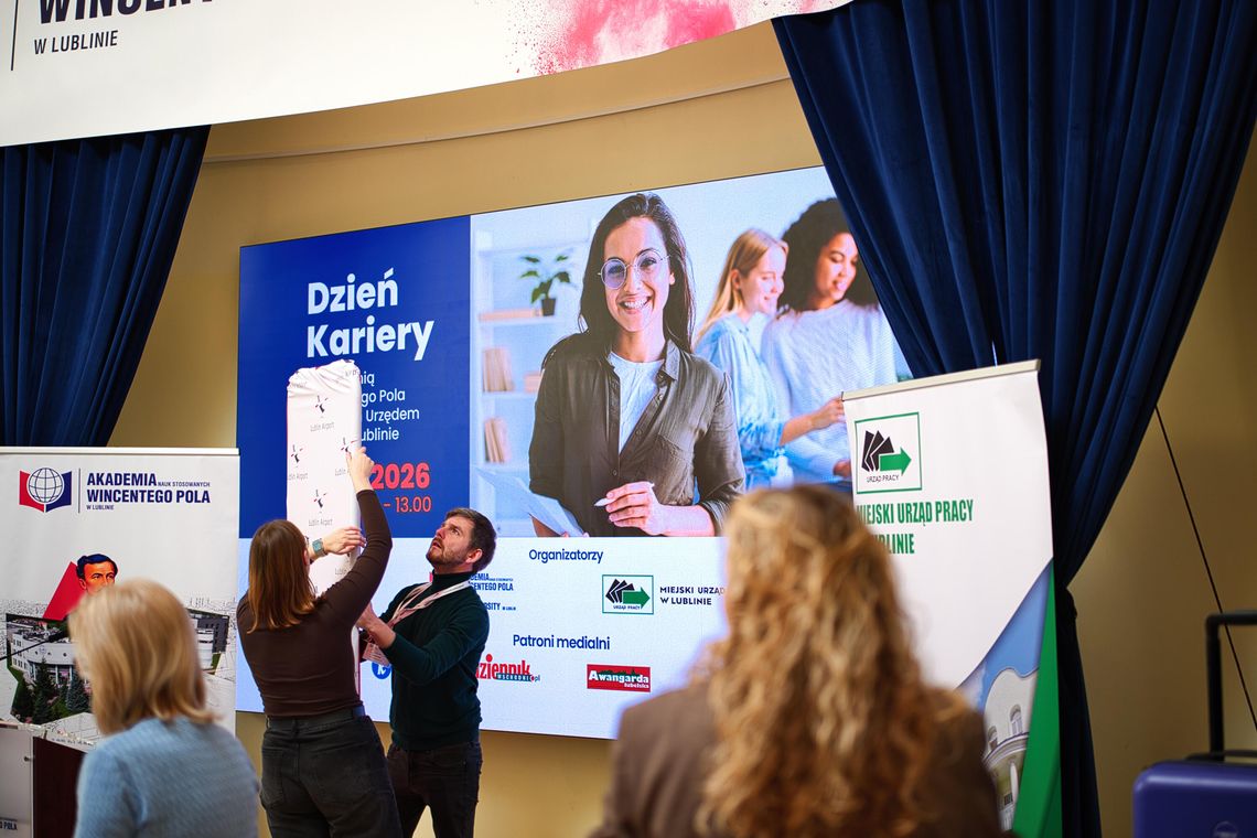 Dzień Kariery na Akademii Wincentego Pola w Lublinie. Oferty pracy, staże i wsparcie dla studentów