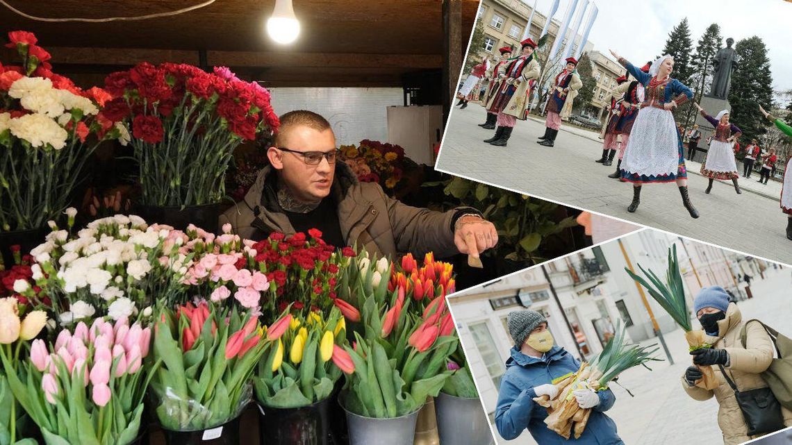 Dzień Kobiet. W Lublinie były kwiaty, zdrowotne pory oraz tańce [zdjęcia]