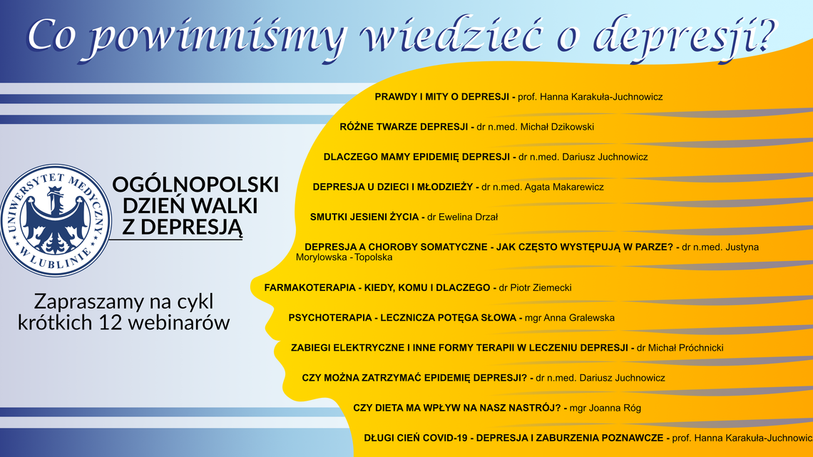 Dzień walki z depresją. Skorzystaj z pomocy w Lublinie