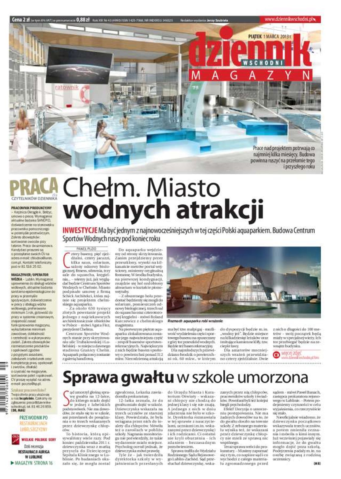 Dziennik Wschodni - pierwsza strona