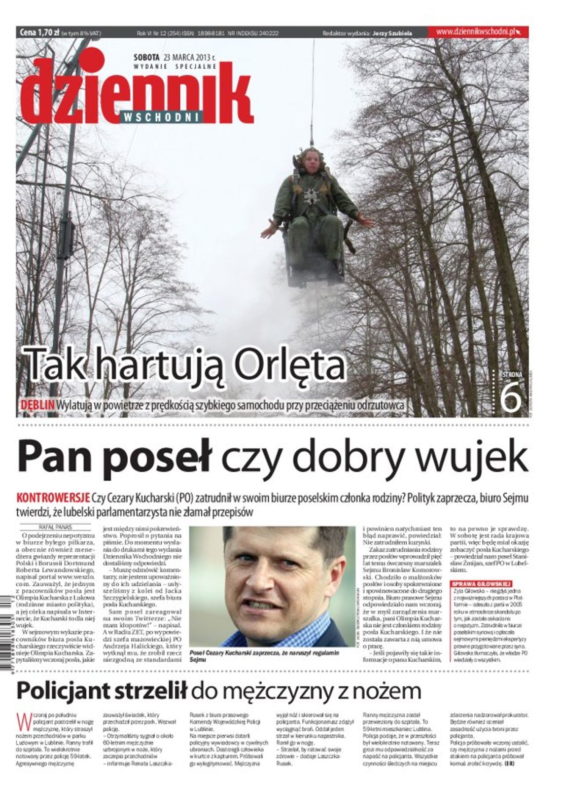 Dziennik Wschodni - pierwsza strona