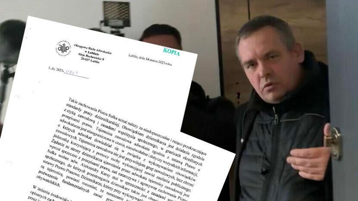 Dziennikarz „wjeżdża” do adwokatki w Lublinie. Prawnicy piszą do prezesa TVP