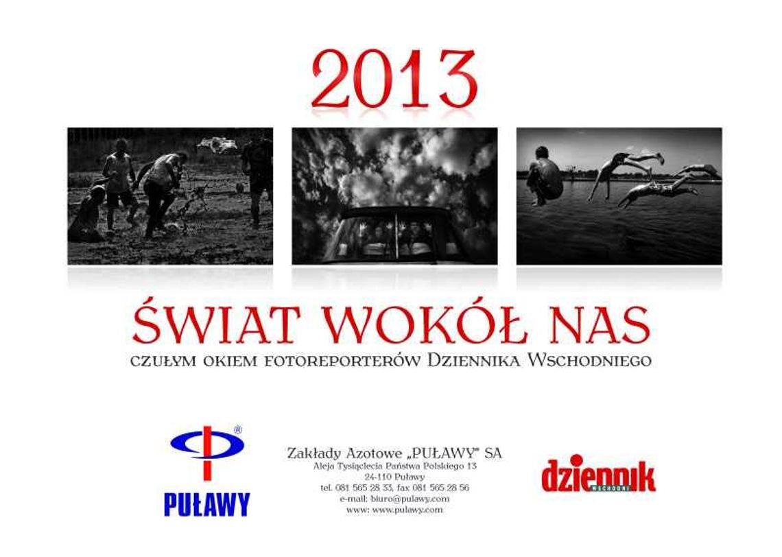 Dzisiaj z Dziennikiem Wschodnim kalendarz na 2013 rok 