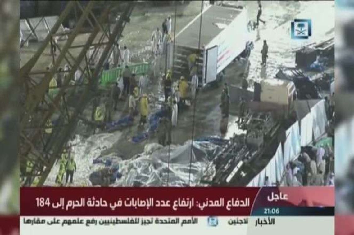 Dźwig runął na Wielki Meczet w Mekce. Dziesiątki zabitych (wideo)