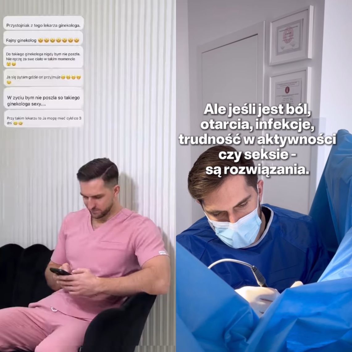 Ginekolog z Kraśnika skarży się na seksualizację. „Za przystojny, żeby nogi rozkładać”