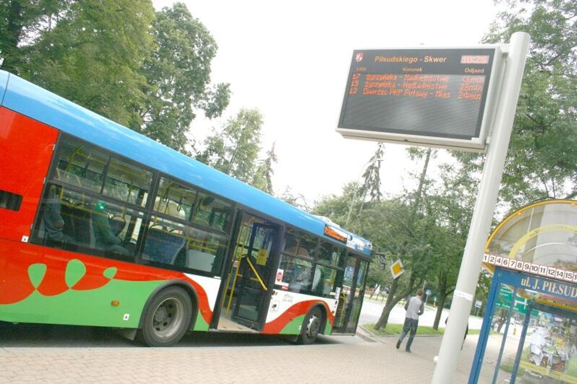 Elektroniczne tablice na przystanakch w Puławach