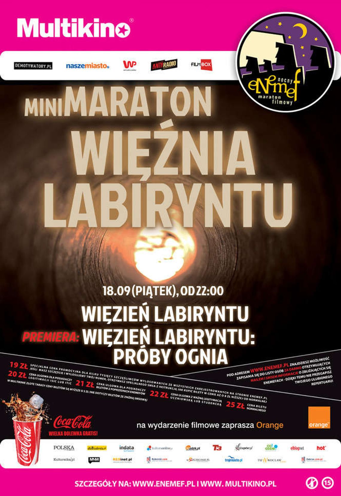 ENEMEF: Minimaraton Więźnia Labiryntu w Multikinie
