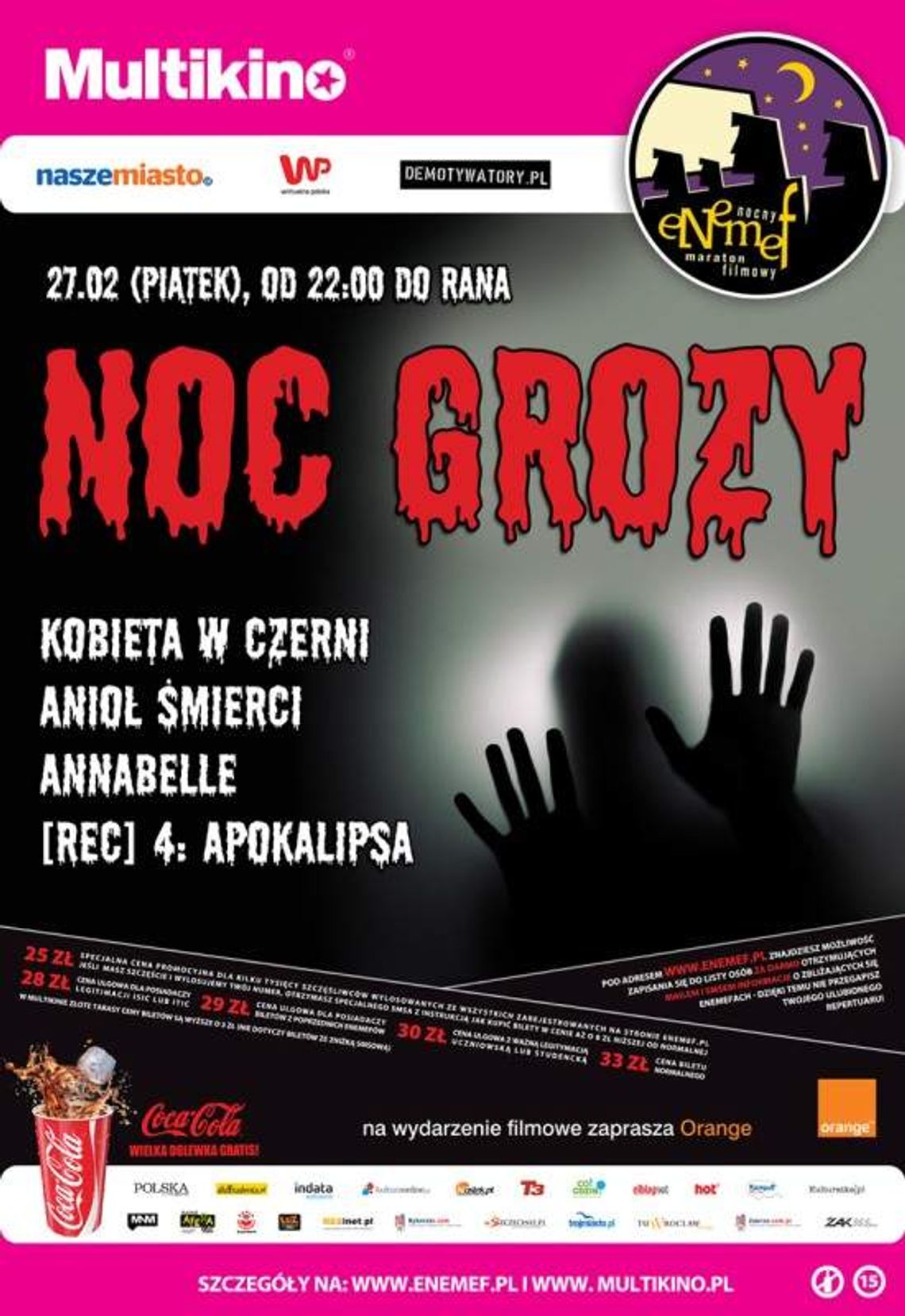 ENEMEF: Noc Grozy i Horrorów w Multikinie