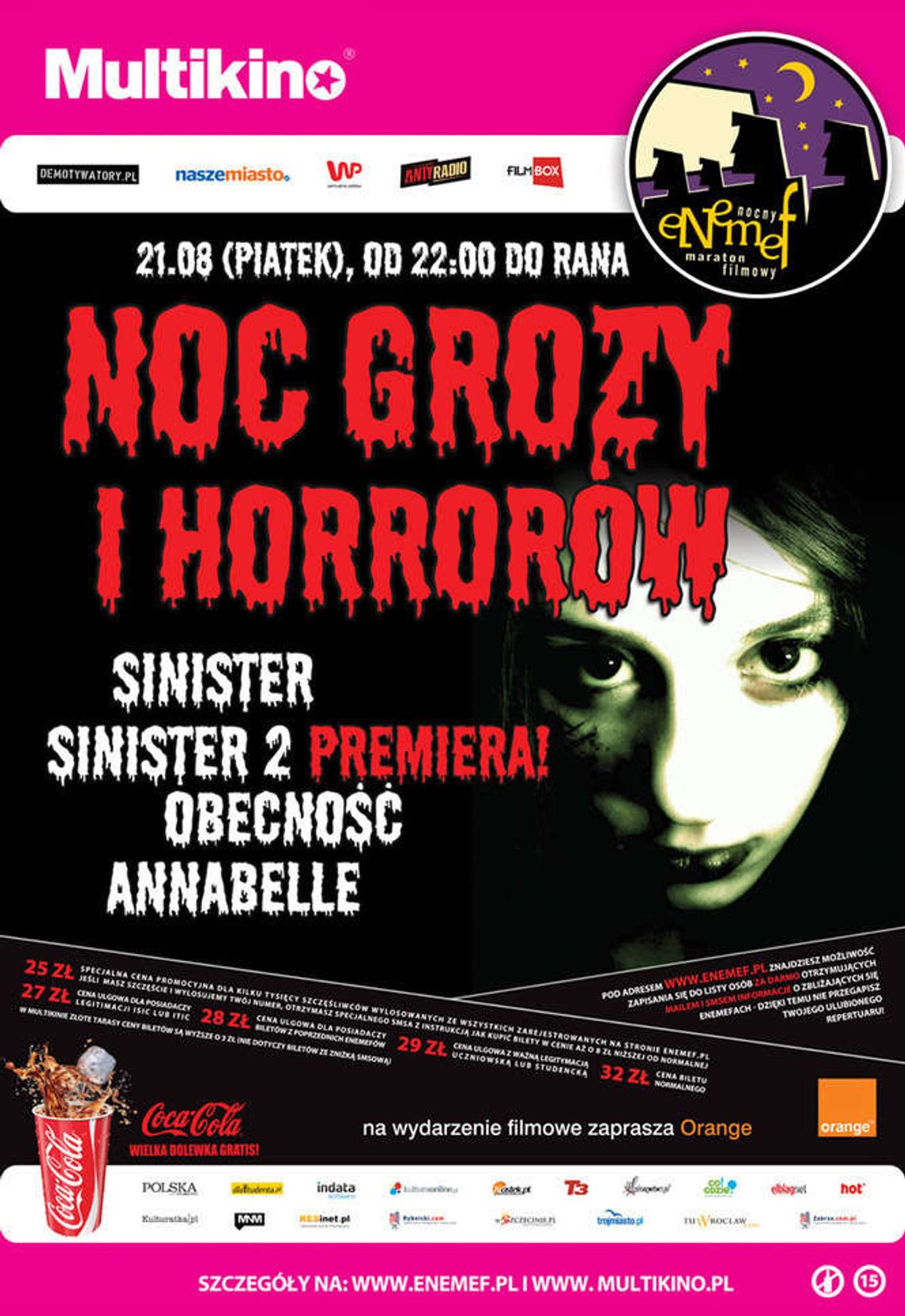 ENEMEF: Noc Grozy i Horrorów w Multikinie