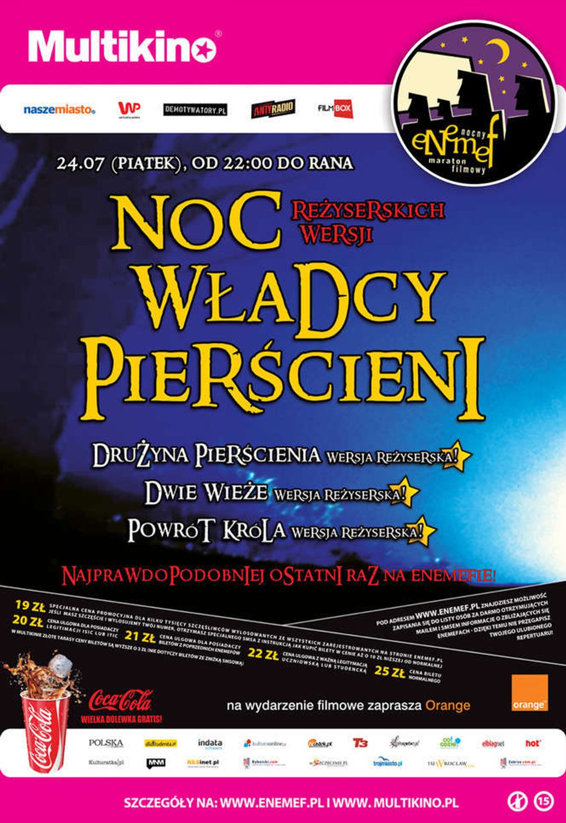 ENEMEF: Noc Reżyserskich Wersji Władcy Pierścieni w Multikinie