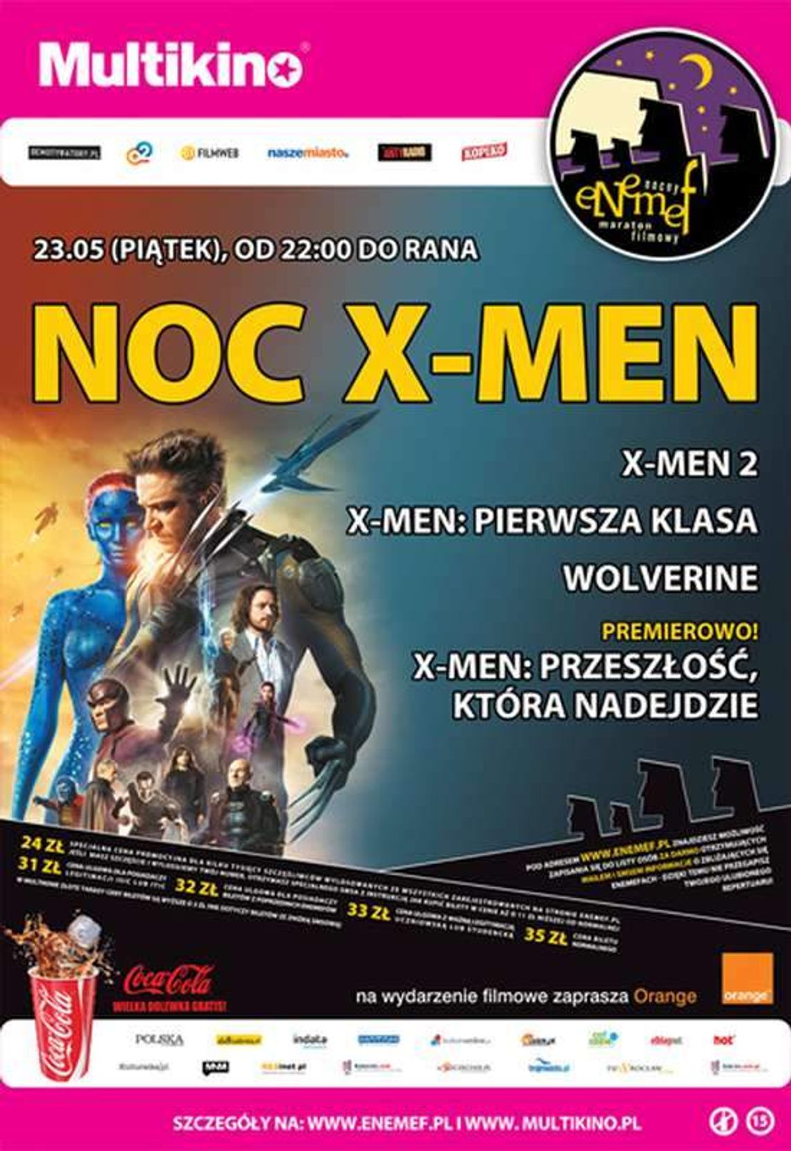 ENEMEF: Noc X-Men w Multikinie