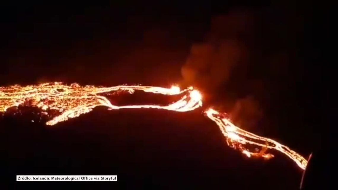 Erupcja wulkanu Fagradalsfjall na Islandii. Pierwsza od ponad 800 lat