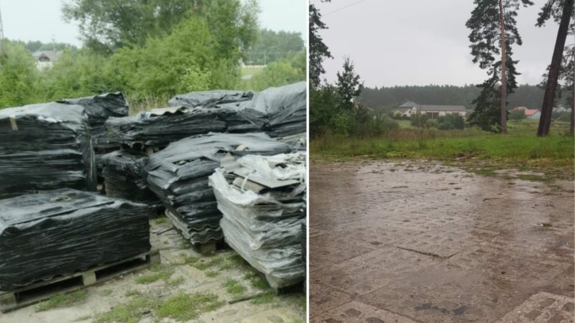 Eternit zniknął z Ciechanek. Niebezpieczny odpad wywieziono z terenu parku krajobrazowego