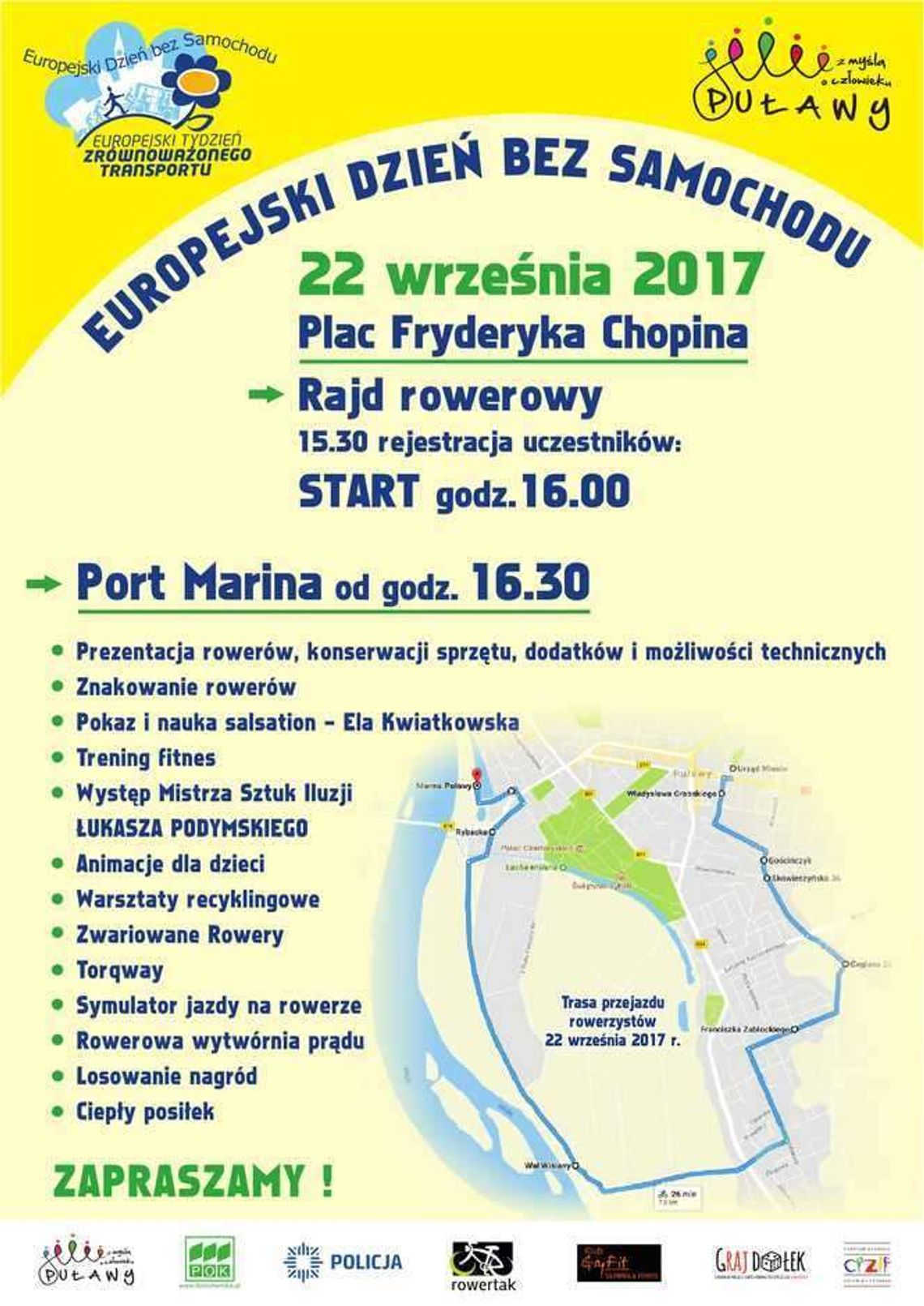 Europejski Dzień Bez Samochodu w Puławach