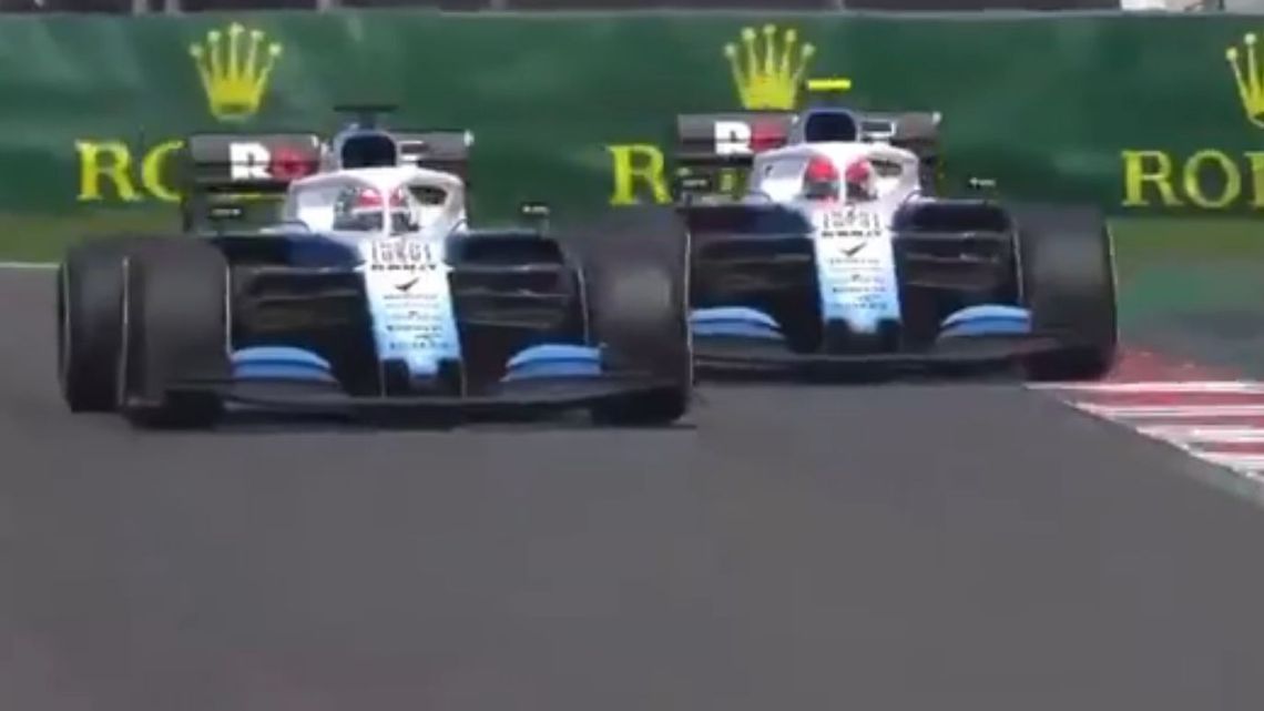 F1. Moment, kiedy Kubica wyprzedza Russella podczas Grand Prix Meksyku [wideo]