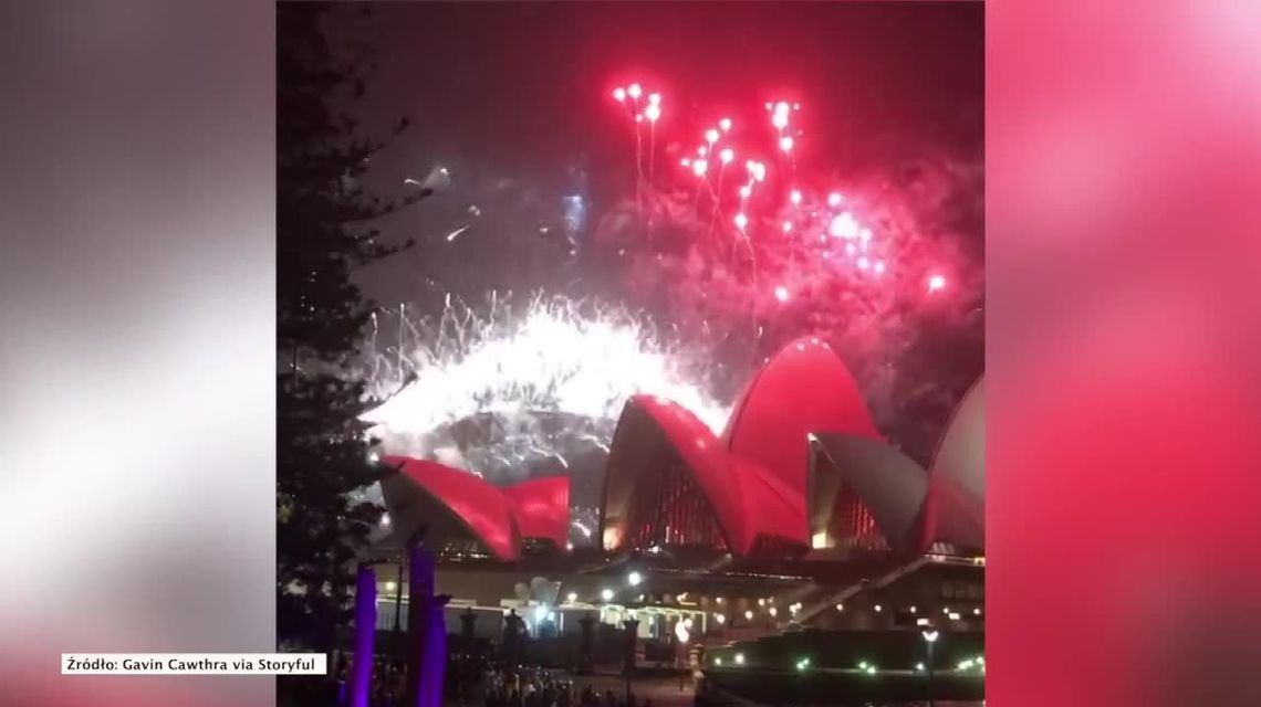 Fajerwerki nad operą w Sydney. Australijczycy przywitali 2020 rok