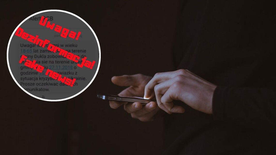Fałszywy alert RCB. SMS o zgłaszaniu się mężczyzn do urzędów w związku z kryzysem na Ukrainie to fake news! Fałszywy alert RCB. SMS o zgłaszaniu się mężczyzn do urzędów w związku z kryzysem na Ukrainie to fake news!